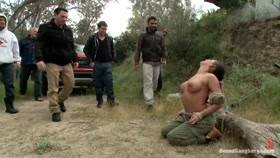 Bound GangBangs – Busty Camper gets a Surprise Creampie – Bondage Fetish Scene