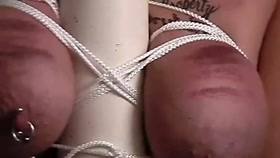 Extreme Brutal Bdsm – Bound Tits Caned