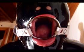 Fetish Porn – INTRO-Shiny Black Latex Slut Ring Gagged Hogtied and Unmercifully Skullfucked