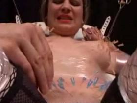 Blond Slave Pincushion Boobs 2 of 2