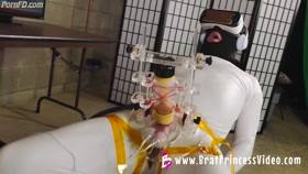 Brat Princess Macy Teases Milking Bench Male For Hours