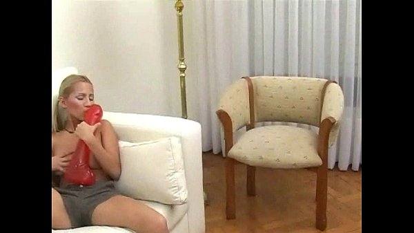 Brutal Dildos – Petite blonde stretched by b. dildo as big as her