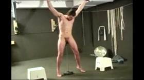 Gay BDSM – Tied up boy had to ride dildo