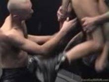 Gay BDSM – Two newcomers to the male sex dungeon get cruelly fucked