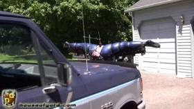 House of gord – Girl becomes a hood ornament