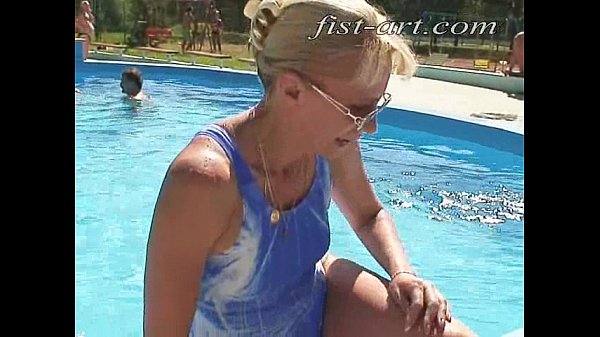 Marcella fisting and fucking in holiday