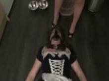 Trans BDSM – Sissy boy and Dildo Gag