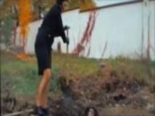 Trans BDSM – Sissy Boy Buried and Pissed on