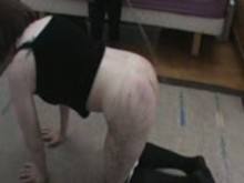 Trans BDSM – Sissy getting 100 Strokes before work