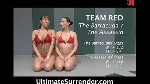Ultimate Surrender – 4 tough chicks in a hot sex wrestling action!