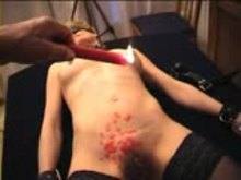 Hot Wax Torture in Chains
