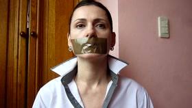 Milanna Tape Gagged