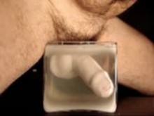 Spermboy cum in hot candle wax 001